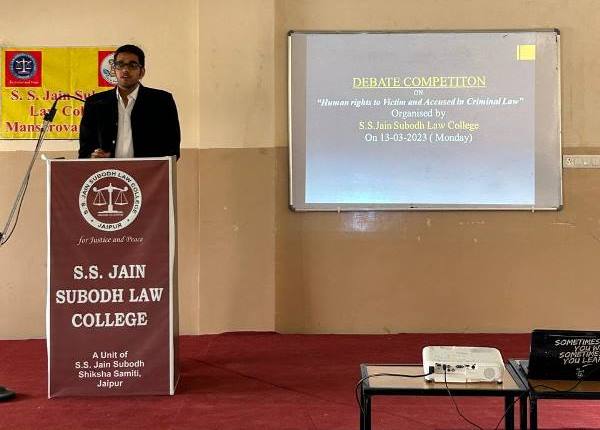 Debate Competition on "Human Rights to Victim and Accused in Criminal Law"